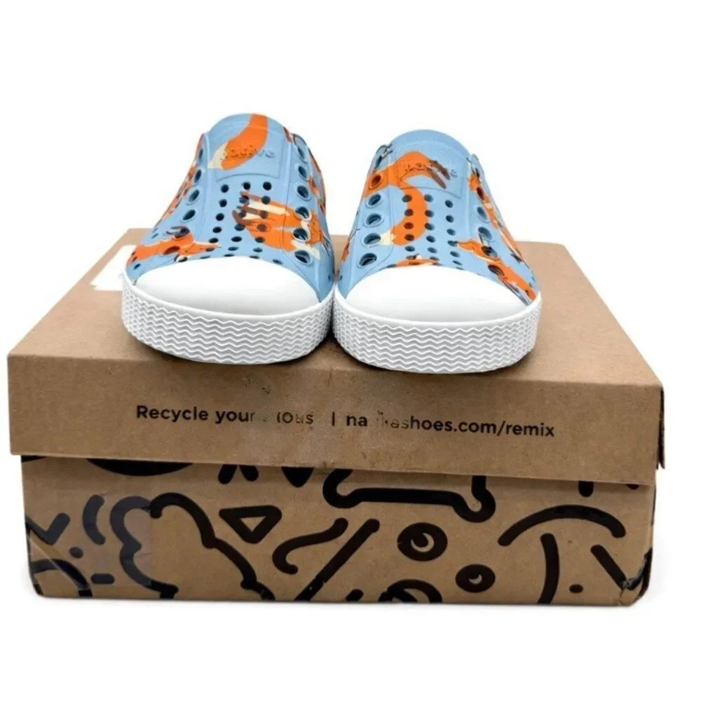 Native Jefferson Toddler Water Shoes C6 Sky Blue Foxtrot Fox EVA Lightweight